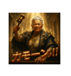 ジャッジメント婆さん（個別スタンプ：27）