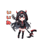 闇かわ死神ガール（個別スタンプ：12）