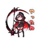 闇かわ死神ガール（個別スタンプ：13）