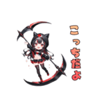 闇かわ死神ガール（個別スタンプ：25）