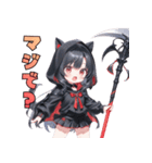 闇かわ死神ガール（個別スタンプ：28）