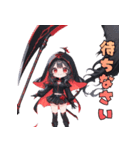 闇かわ死神ガール（個別スタンプ：31）