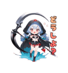 闇かわ死神ガール（個別スタンプ：33）