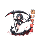 闇かわ死神ガール（個別スタンプ：34）