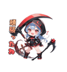 闇かわ死神ガール（個別スタンプ：35）