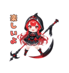 闇かわ死神ガール（個別スタンプ：38）