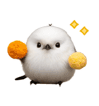 冬の妖精♡まんまるシマエナガ（個別スタンプ：19）