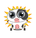 大きな目のボケ牛のいたずら顔（個別スタンプ：8）