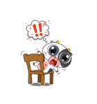 大きな目のボケ牛のいたずら顔（個別スタンプ：15）