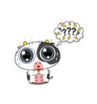 大きな目のボケ牛のいたずら顔（個別スタンプ：27）