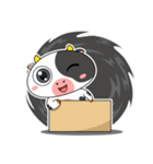 大きな目のボケ牛のいたずら顔（個別スタンプ：29）