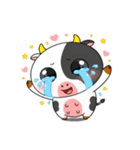 大きな目のボケ牛のいたずら顔（個別スタンプ：30）