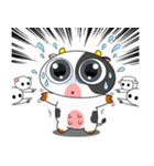 大きな目のボケ牛のいたずら顔（個別スタンプ：31）