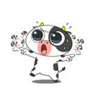 大きな目のボケ牛のいたずら顔（個別スタンプ：36）