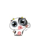 ドジで可愛い牛が暴走中！怒らせないでね（個別スタンプ：3）