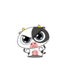 ドジで可愛い牛が暴走中！怒らせないでね（個別スタンプ：35）