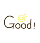 つかえるゆる文字♡手書きシンプルカラー（個別スタンプ：5）