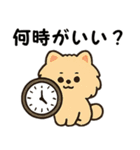 毎日使う連絡・約束・日常語 ポメラニアン（個別スタンプ：28）