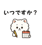 毎日使う連絡・約束・日常語 ポメラニアン（個別スタンプ：36）
