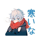 パーカー男子の冬★ほっこり日常（個別スタンプ：4）