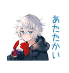 パーカー男子の冬★ほっこり日常（個別スタンプ：9）