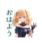 金髪ゴスロリツインテ女子の冬（個別スタンプ：2）