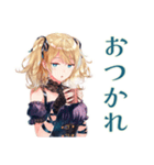 金髪ゴスロリツインテ女子の冬（個別スタンプ：3）