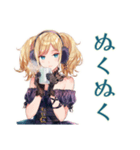 金髪ゴスロリツインテ女子の冬（個別スタンプ：7）