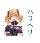 金髪ゴスロリツインテ女子の冬（個別スタンプ：19）