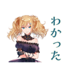 金髪ゴスロリツインテ女子の冬（個別スタンプ：22）