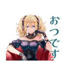 金髪ゴスロリツインテ女子の冬（個別スタンプ：25）