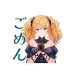 金髪ゴスロリツインテ女子の冬（個別スタンプ：27）