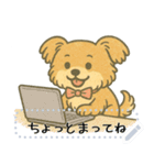 がんばれちゃちゃ丸！（メッセージ）（個別スタンプ：1）