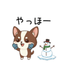 【冬】いぬのすたんぷ①（個別スタンプ：3）