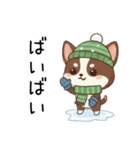 【冬】いぬのすたんぷ①（個別スタンプ：6）