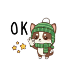 【冬】いぬのすたんぷ①（個別スタンプ：10）