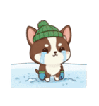 【冬】いぬのすたんぷ①（個別スタンプ：15）