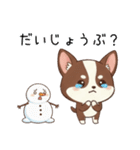 【冬】いぬのすたんぷ①（個別スタンプ：28）