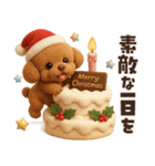 毎年使える冬・年末年始♡トイプードル（個別スタンプ：30）
