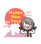 飛び出す♡女の子達のお正月(再販）（個別スタンプ：7）