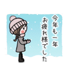 飛び出す♡女の子達のお正月(再販）（個別スタンプ：19）