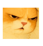 ニャンニャンの顔のクローズアップ（個別スタンプ：13）