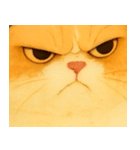 ニャンニャンの顔のクローズアップ（個別スタンプ：16）