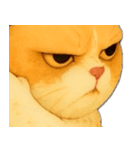 ニャンニャンの顔のクローズアップ（個別スタンプ：22）