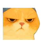 ニャンニャンの顔のクローズアップ（個別スタンプ：36）