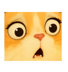 ニャンニャンの顔のクローズアップ（個別スタンプ：39）