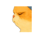 ニャンニャンの顔のクローズアップ（個別スタンプ：40）