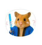 推し活ハムさん(青色、水色担)（個別スタンプ：11）