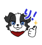 モノクロわんちゃんず（個別スタンプ：1）