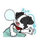 モノクロわんちゃんず（個別スタンプ：4）